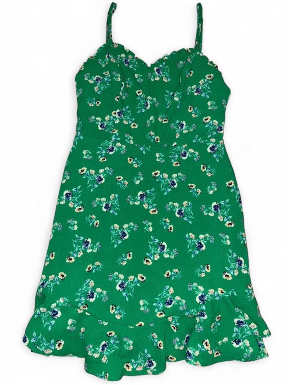Green Floral City Studio Dress Size 5